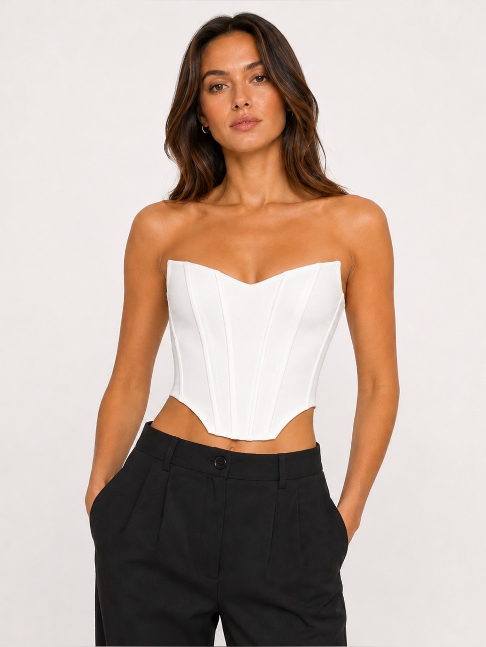 White Corset Top